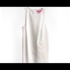 Betsey Johnson Floral Appliqué Sheath Dress